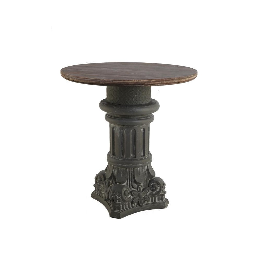 TAVOLINO CAPITELLO GRIGIO D60 H62